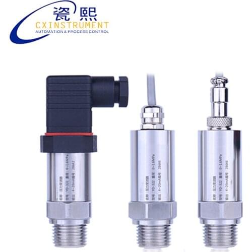 Low Cost Water Pressure Sensor With -0.1...0~100Mpa Range and Hirschman Connector Diffusion of silicon Core Low Pressure Sensor
