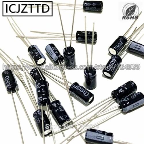 NEW Capacitor DIP-2 50V 1UF 50V 2.2UF 50V 3.3UF 50V 4.7UF 50V 10UF 4*7mm 4mmx7mm 4x7mm16V 47UF 16V 35V 22UF 5*7mm 5mmx7mm 5x7mm