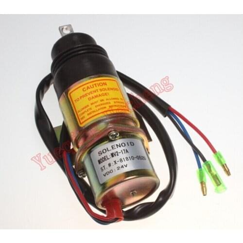 New Solenoid Z1819100520 MV2-17A 24V for 4JG1 4JG2 6BG1 6BB1