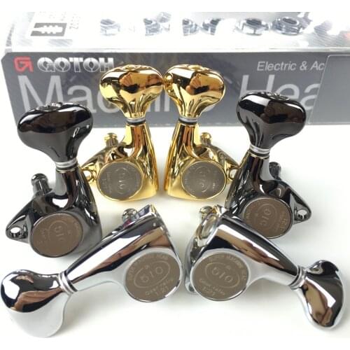 Original L3+R3 GOTOH SGV510Z-S5 Electric Guitar Machine Heads Tuners ( Chrome Silver Cosmo Black Gold ) Tuning Peg MADE IN JAPAN