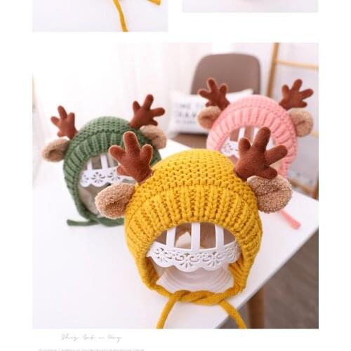 FOCUSNORM Autumn Winter Baby Girls Boys Woolen Hat Knitted Earmuffs Hat Beanie Hats 5 Colors