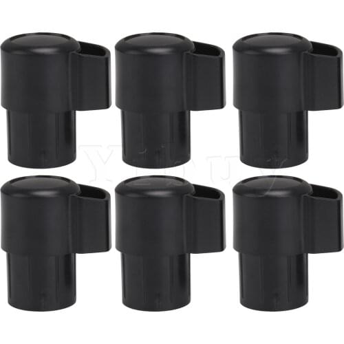 Yibuy 6 x Instrument Part Plastic Sax End Cap Plug for Tenor Saxophone ID 24mm