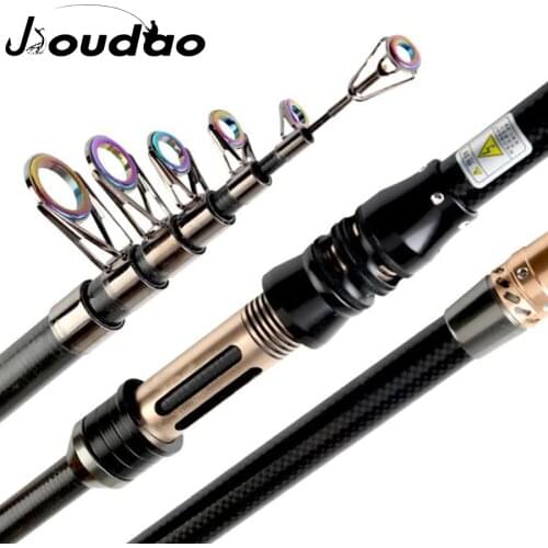 Jioudao 1.8M -3.0M Carp Fishing Rod Carbon Fiber Telescopic Fishing Rod Hard Fishing Pole Spinning Fishing Rod