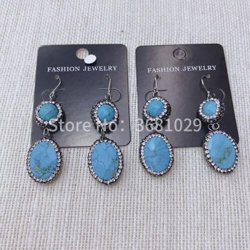 European and American hyperbole vogue is dressed in everything act the role of ornament loose stone qualitative earring eardrop