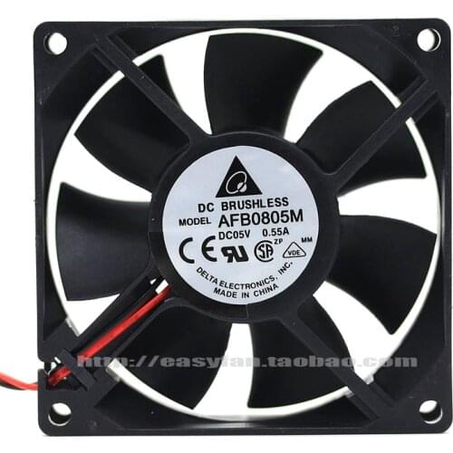 Brand new DELTA 8025 5V 8CM USB AFB0805M cooling fan