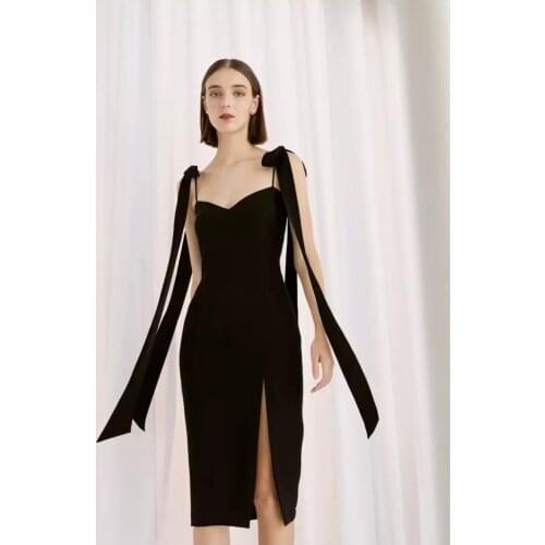 2021 Summer High Quality Bandage Sexy Sleeveless Tassel Shoulder Backless Club Party Dress