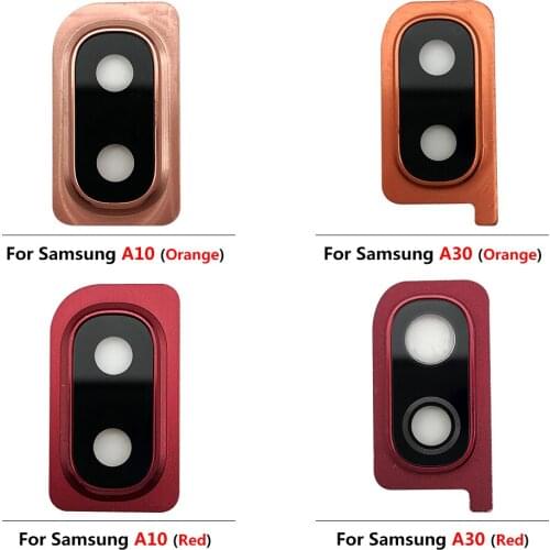 100% Original New Rear Camera lens Cover With Frame Holder For Samsung Galaxy A10 A30 A40 Back Glass Lens Replacement Parts+Tool