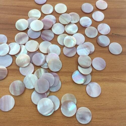100pcs/lot Natural Mother Of Pearl Shell Pink Shell Disc 15mm for DIY Jewelry