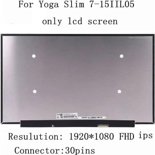 15.6" LCD Screen Matrix FHD 30pin NV156FHM-N69 N67 LP156WFE SPB1 N156HCG-EN1 LQ156M1JW01 For Yoga Slim 7-15IIL05