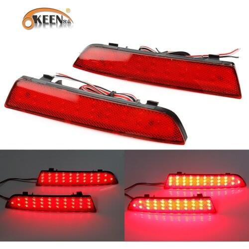 2pcs LED Rear Bumper Reflector Light For Mercedes W447 VITO Box 2014-2019 Reflector Tail Brake Signal Fog lamp Driving Lights
