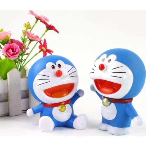 2styles 10-11cm Doraemon Docoration Dolls PVC Action Figure Cartoon Cat Robot Toys