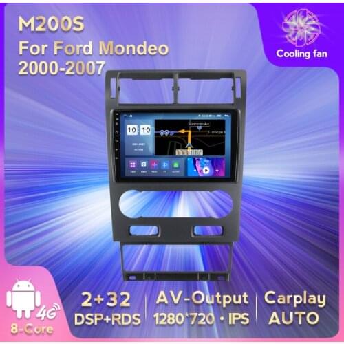 HD IPS DSP+RDS Car Radio For Ford Mondeo 2000-2007 Video Player Multimedia GPS Navigation Built-in Carplay Auto WIFI NO DVD