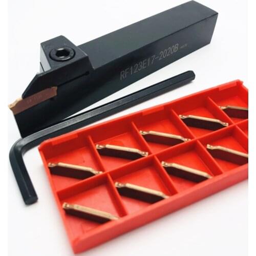 1PCS RF123E17-2020B Slotted Edge Cutting Tool Holder CNC Lathe Tool Holder for N123E2-0200-0002-TF 4225/1125 2mm carbide blade
