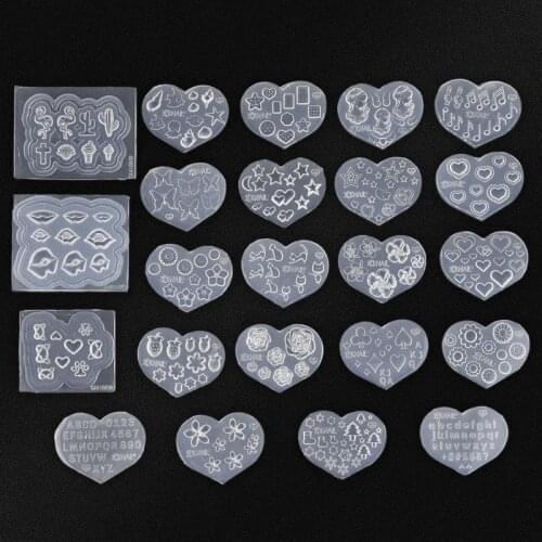 DIY UV Epoxy Resin Mold 3D Nail Art Decorations Silicone Mold For Resin Casting Molds Jewelry Making Tools