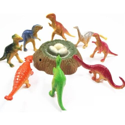 Action Figures Jurassic World Park Tyrannosaurus Rex Dinosaur Forest Scenery Model Set Plastic Play Toys Kids Boy Gift