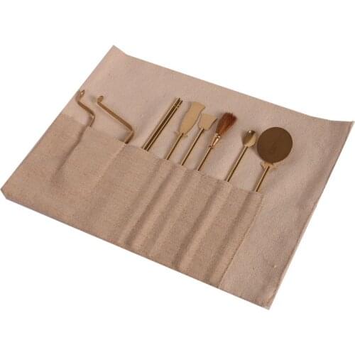 Incense road tools to hit the top incense spoon, incense seal incense shovel, ash, ash, ash, empty, smoked, pure copper utensils