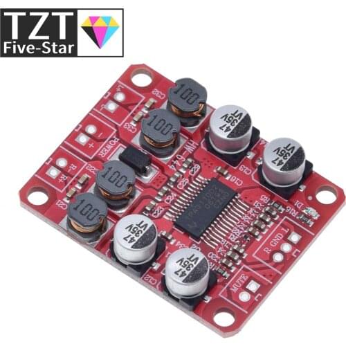 TZT TPA3110 Digital Power Amplifier Module 2x15W Dual Channel Stereo DIY Speaker Amplifier Electronics Design PCB DC 12V Red