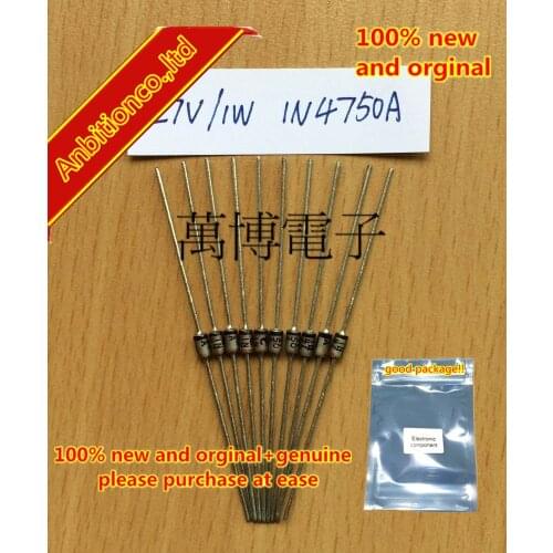 20pcs 100% new and orginal 1N4750 1N4750A 1W 27V Voltage regulator diode in stock