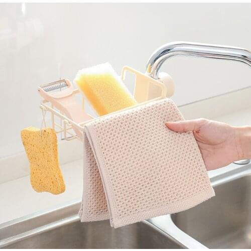 Bathroom Faucet Flower Drying Plastic Storage Bracket Towel Soap Bath Ball Facial Cleanser Storage Drain Bracket Drain Artifact