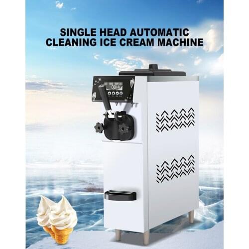 Full Intelligent Ice Cream Maker Commercial Ice Cream Machine Single Head Ice Cream Making Machine Automatic Cleaning