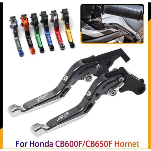 Motorcycle CNC Aluminum alloy Adjustable Foldable Brake Clutch Lever Accessories For Honda CB600F/CB650F Hornet 2007-2013 2012