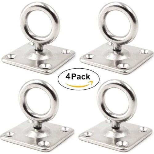 2-Piece Rotating Hook, Rotatable Hook, Wall-Mounted Hook, Yoga Swing Hammock Stainless Steel Hook