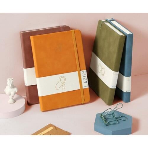 A5 High Quality Mobius Sheep Leather Hard Surface Notebook Schedule Book Efficiency Manual Notepad Stationery Journals
