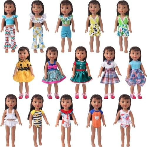 14.5 Inch Nancy American Paola Reina Girls Doll Clothes School Uniform Swimsuit Dress Skirt Baby Toys Accessories Gift x79