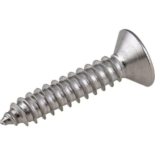 20PCS M3 M4 M5 M6 Countersunk Hexagon Screw Self Tapping Screw A2 304 Stainless Steel