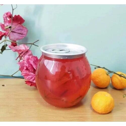 200PCS 210ml PET Cups PET Transparent Bottles for cans sealing machine Juice Cups drink bottles pearl milk tea pakaging cup