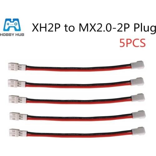5pcs Adapter Parts XH2P to MX2.0-2P Plug For Wltoys V911-1 V911 V911-2 H36 F929 F939 E010 Balanced Charger Conversion Cable