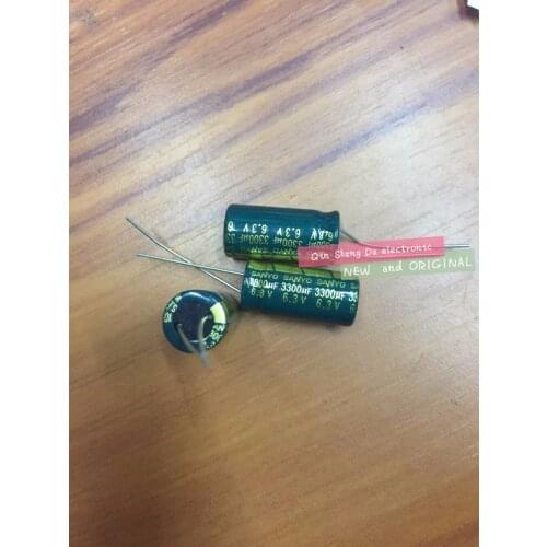 50pcs 6.3v 3300uf 10x20MM Aluminum Electrolytic Capacitor 6.3v3300uf