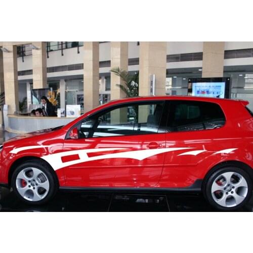 Car Decals Stripes Sport 118'' for GOLF GOL Vinyl Graphics Side Door stickers ZC440