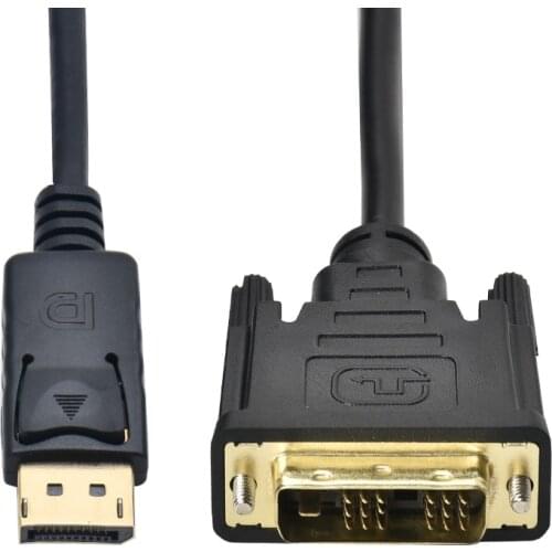 Displayport to DVI-D single Link cable 6ft 1.8m DP male to DVI-D 18+1 male adapter converter cable cord for PC monitor