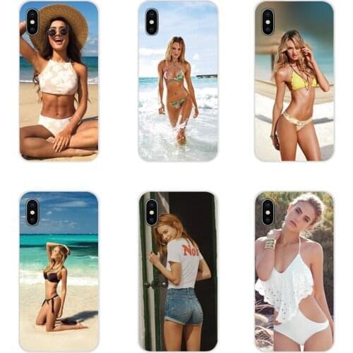 For Huawei Y5 Y6 Y7 Y9 Prime Pro GR3 GR5 2017 2018 2019 Y3II Y5II Y6II Beach Sexy Summer Hot Swimsuit High Waist Silicone Covers