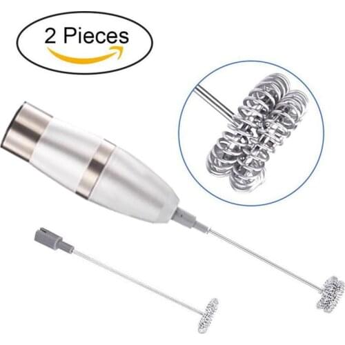 Stainless Steel Electric Milk Bubbler Mini Electric Foaming Machine Fancy Coffee Bubbler Milk Mixer Single Double Head