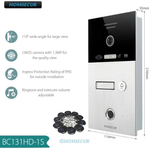 HOMSECUR Wireless Landline/PSTN Home Security Alarm System With Voice Record+touch Keypad
