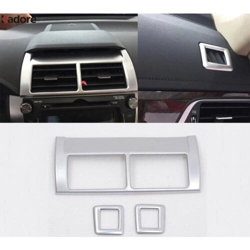 Interior Accessories Car Sticker For Toyota Camry 2015 2016 ABS Matte Center Control Air Conditon Vent Outlet Cover Trim