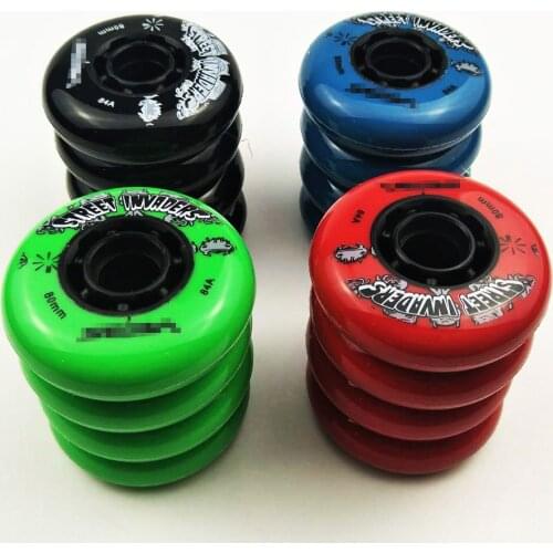 Skate wheel SEBA HV tires 80/76/72MM 4 pieces/lot 84A street invaders skating wheel for roller FSK slalom patines shoes