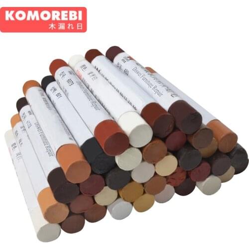Komorebi 46 colors Wooden furniture paint floor repair floor wax crayon scratch patch paint pen wood composite repair materials