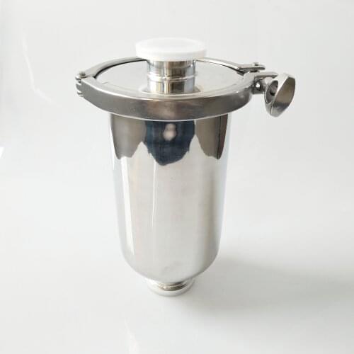 Short Sanitary Inline Strainer Fit 19/25/32/38 Pipe Tri Clamp SS304 Stainless Steel Wine Wort Filter Ferrule OD 50.5 Body 102mm