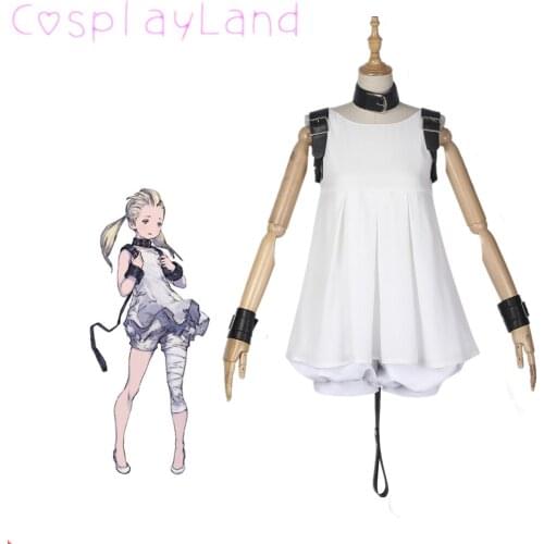 Nier Reincarnation Cosplay Costume Anime Halloween Suit Cute White Girl Dress with Props