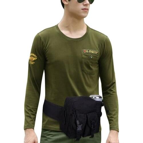 Mens Waist Belt Bag, Outdoor Tactical Fanny Pack with Water Bottle Holder for Hiking Jogging Running
