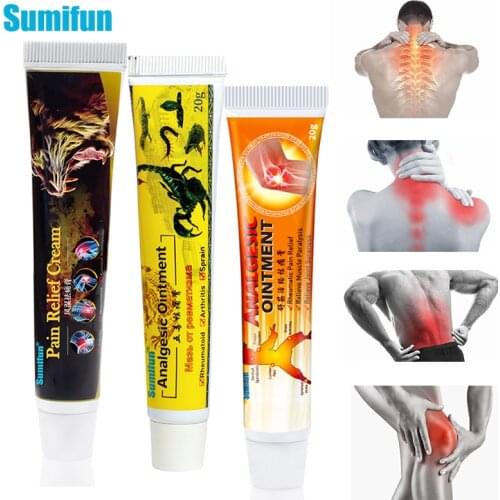 Sumifun 3 Type Pain Relief Ointment Arthritis Analgesic Cream Rheumatoid Joint Back Knee Treatment Herbal Medical Plaster