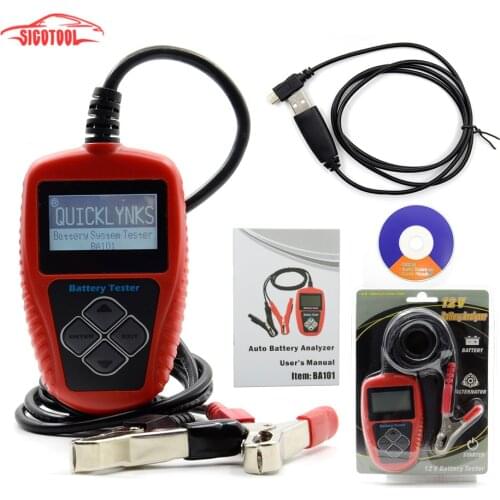 Original Vehicle Battery Tester BA101 Automotive 12V Vehicle Car Auto Battery Tester Analyzer 100-2000CCA 220AH