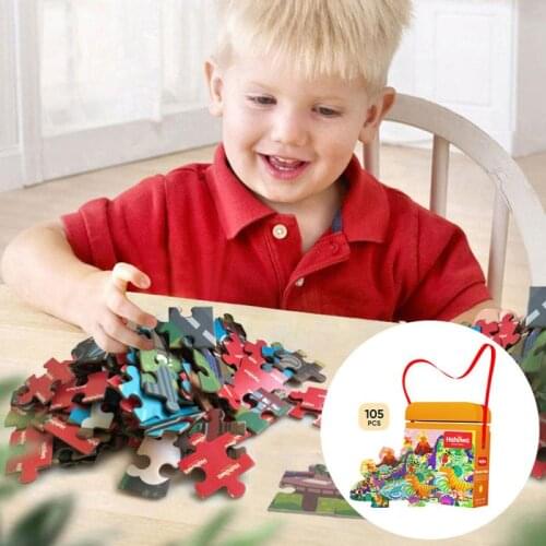 105pcs Jigsaw Puzzle Childrens Intellectual Toys Childrens Educational Puzzles Baby Early Education Toys For Children Gift