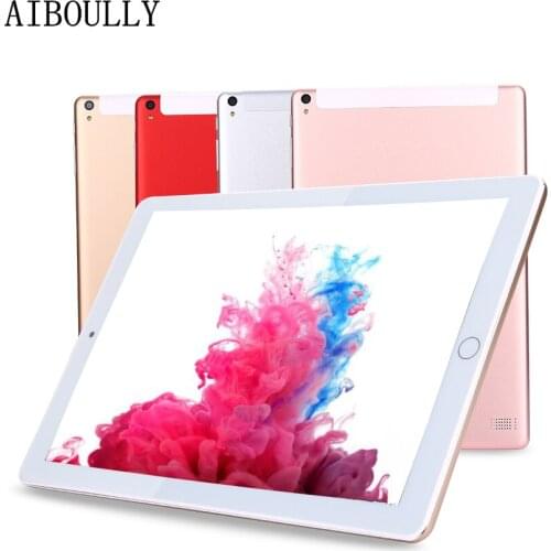 AIBOULLY Original 10.1 inch Android 7.0 Phone Call Tablet Octa Core 4GB RAM 64GB ROM HD Screen 3G Phone Tablets GPS WiFi 8 9.7