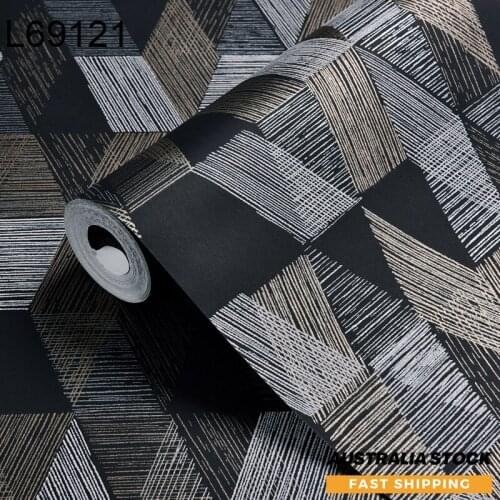 Simple Geometric Wallpaper Roll Modern Design Wall Paper Home Wall Decor