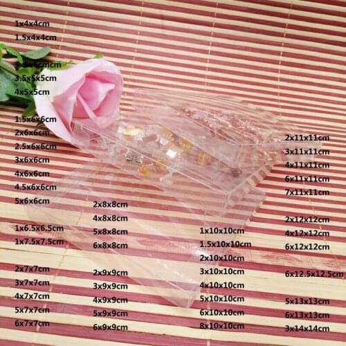 50pcs ABB Clear Large Plastic Box Storage Jewelry Packaging Box for Jewelry Wedding Ring Box Plastic Transparent Box PVC Display