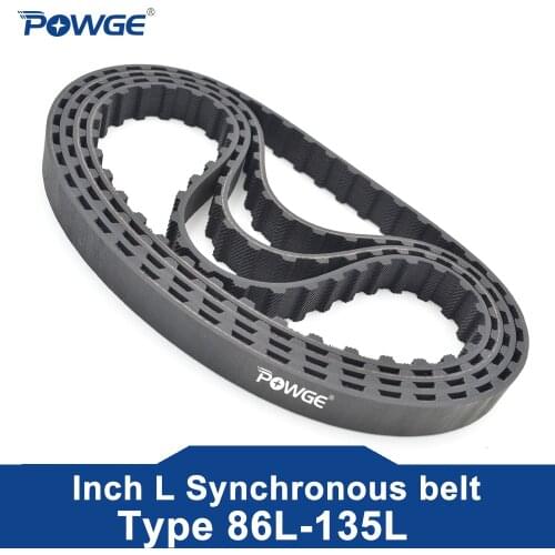 POWGE Inch Trapezoid XL Timing belt 280/282/286 Width 025 6.35mm 037 9.4mm Teeth 140 141 143 Synchronous Belts 280XL 282XL 286XL